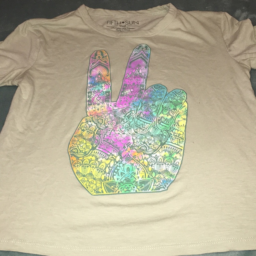 Peace sign tee shirt